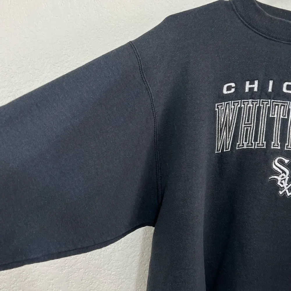 Vintage 90’s Chicago White Sox Black Sweatshirt Baseball MLB Unisex Size M
